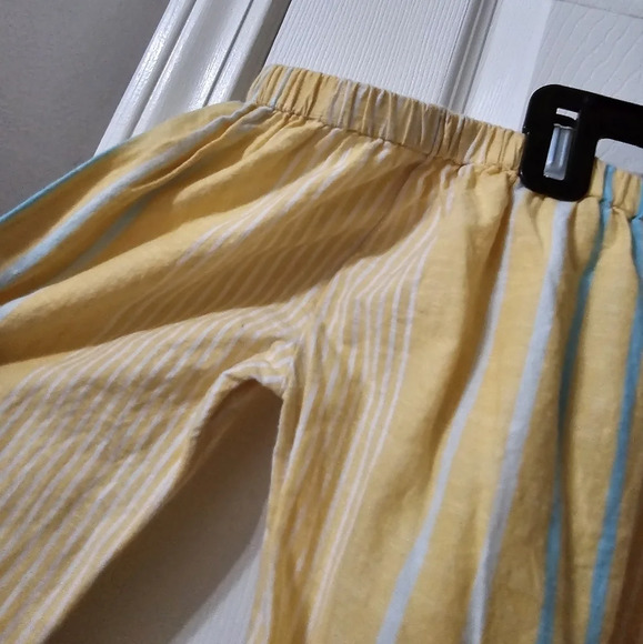 Roxy Crossing Stripes Off The Shoulder Cotton Top, Tie Hem, Lightweight, EUC! - Picture 4 of 12